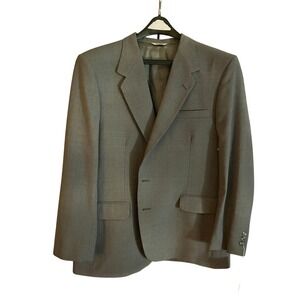 Mens Gray Two‎ Button Blazer Business Casual Dress Coat Jacket 44R